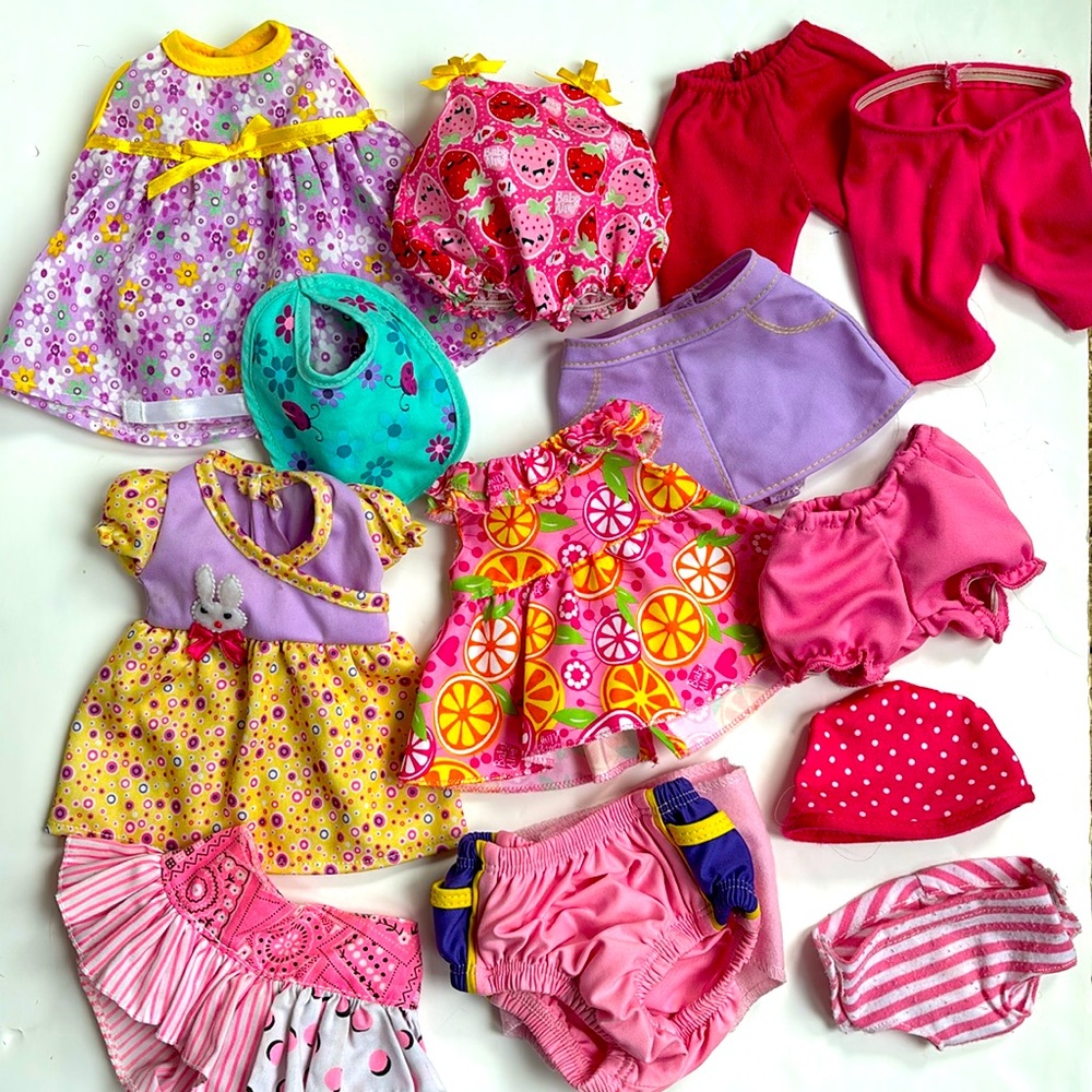 Baby Alive Baby Doll Clothes Accessories Dresses Pants Diapers Hats Tops Bib